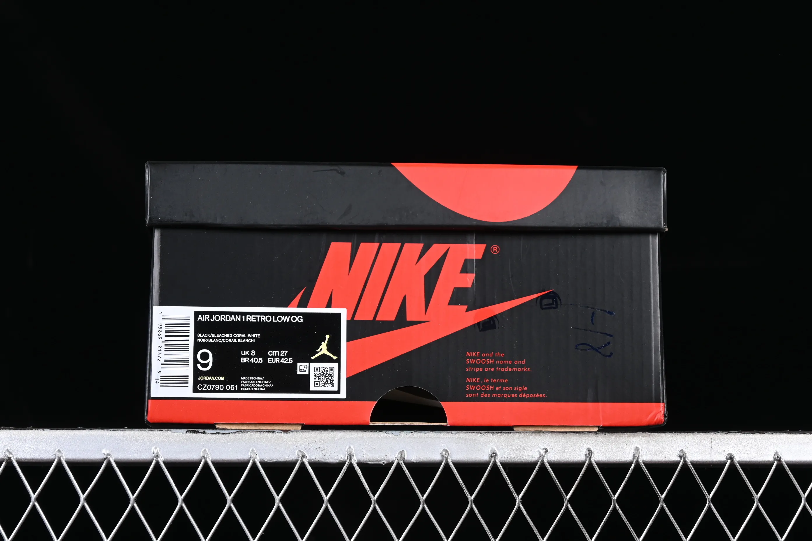 All categories Air Jordan Jordan series basketball shoes Air Jordan 1 Low G version pure original Air Jordan 1 Low OG "Bleached Coral" AJ1 Joe 1 black powder cultural basketball shoes CZ0790-061